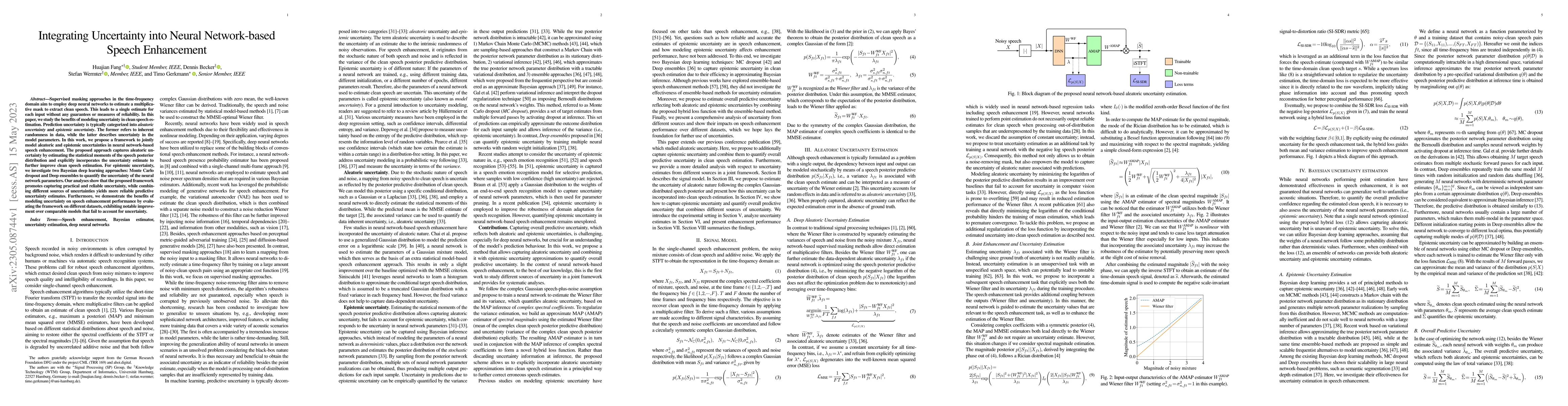 Thumbnail for Integrating Uncertainty into Neural Network-based Speech Enhancement