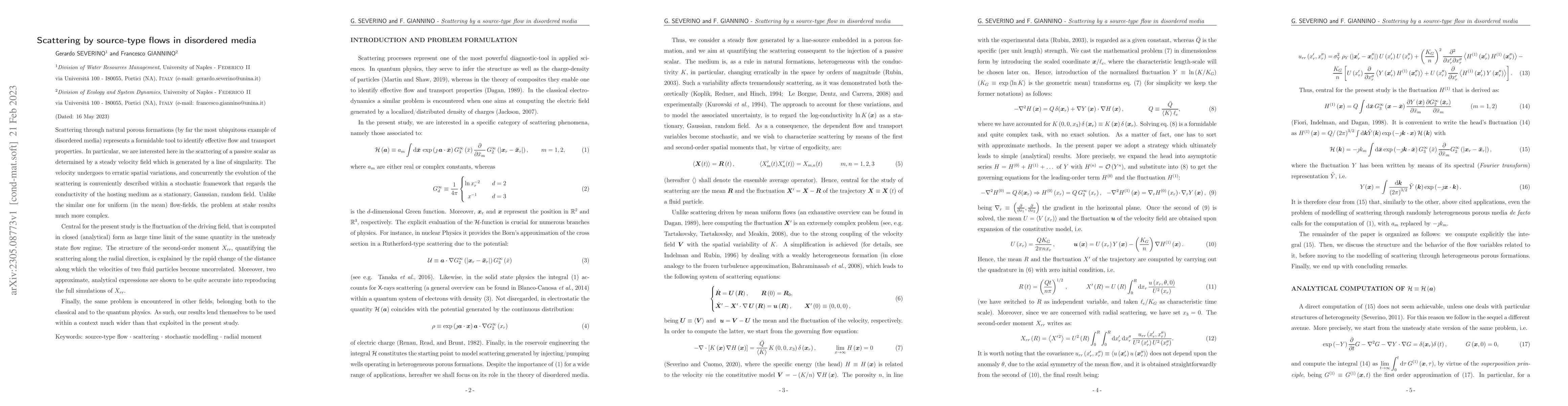 Thumbnail for Scattering by source-type flows in disordered media