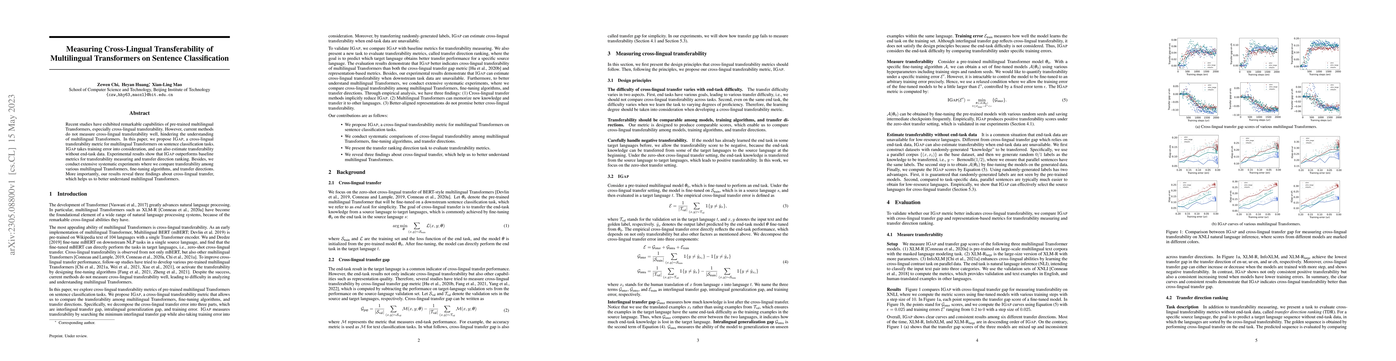 Thumbnail for Measuring Cross-Lingual Transferability of Multilingual Transformers on
  Sentence Classification