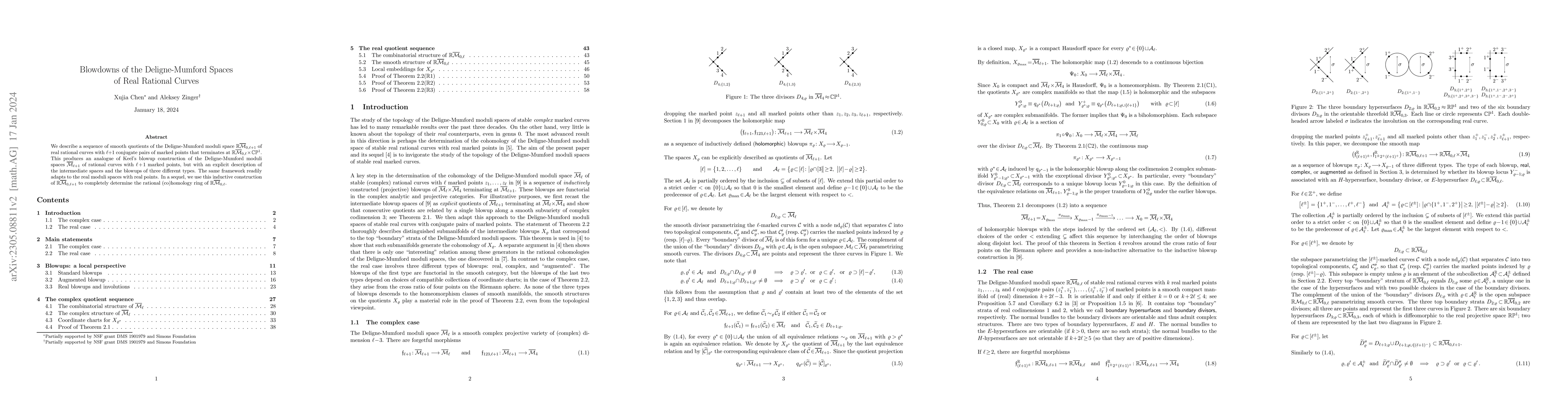 Thumbnail for Blowdowns of the Deligne-Mumford Spaces of Real Rational Curves