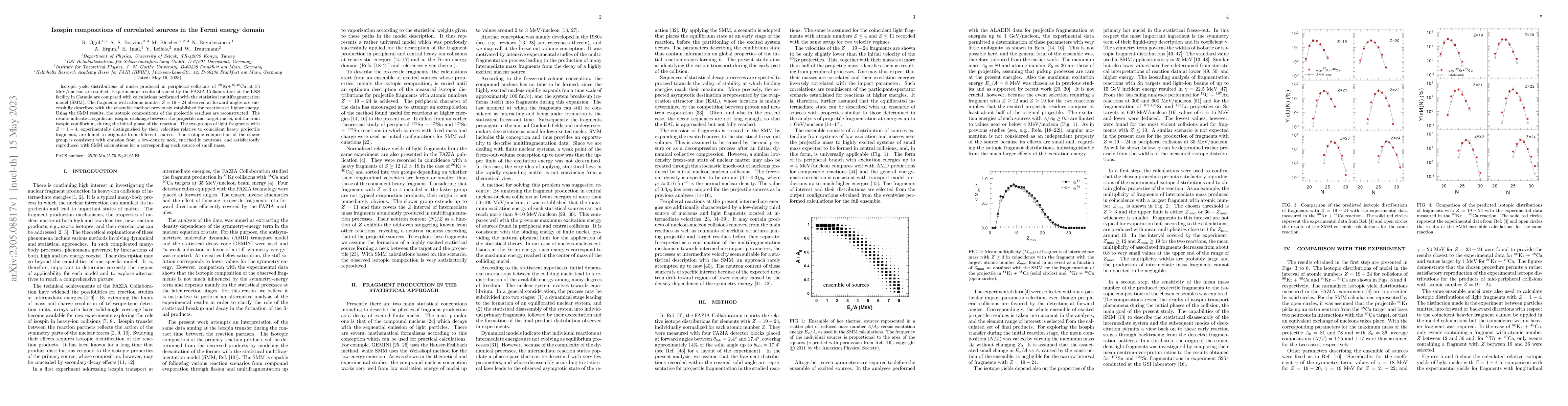 Thumbnail for Isospin compositions of correlated sources in the Fermi energy domain