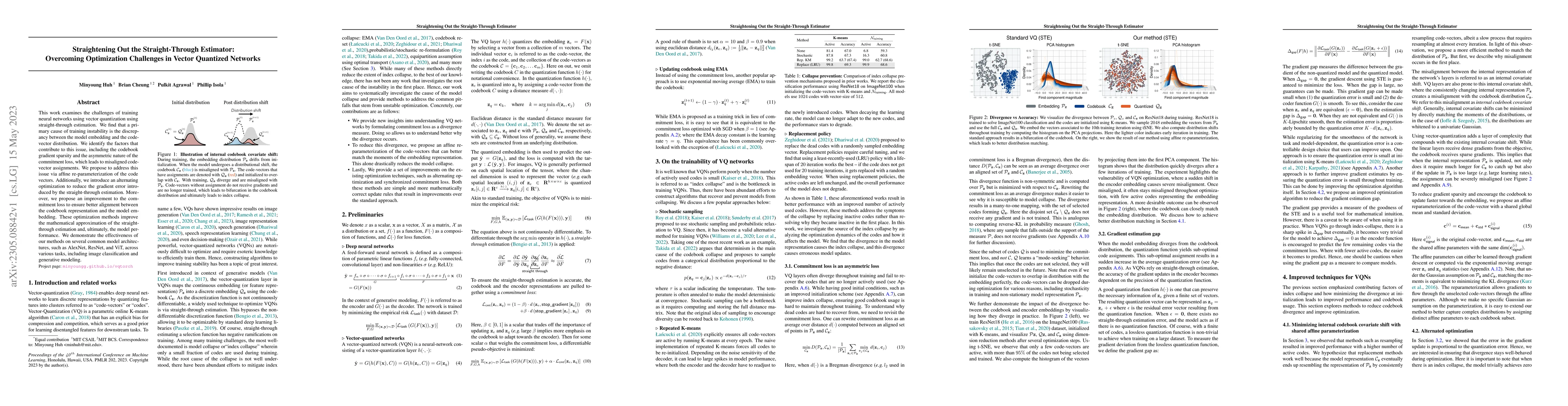 Thumbnail for Straightening Out the Straight-Through Estimator: Overcoming
  Optimization Challenges in Vector Quantized Networks