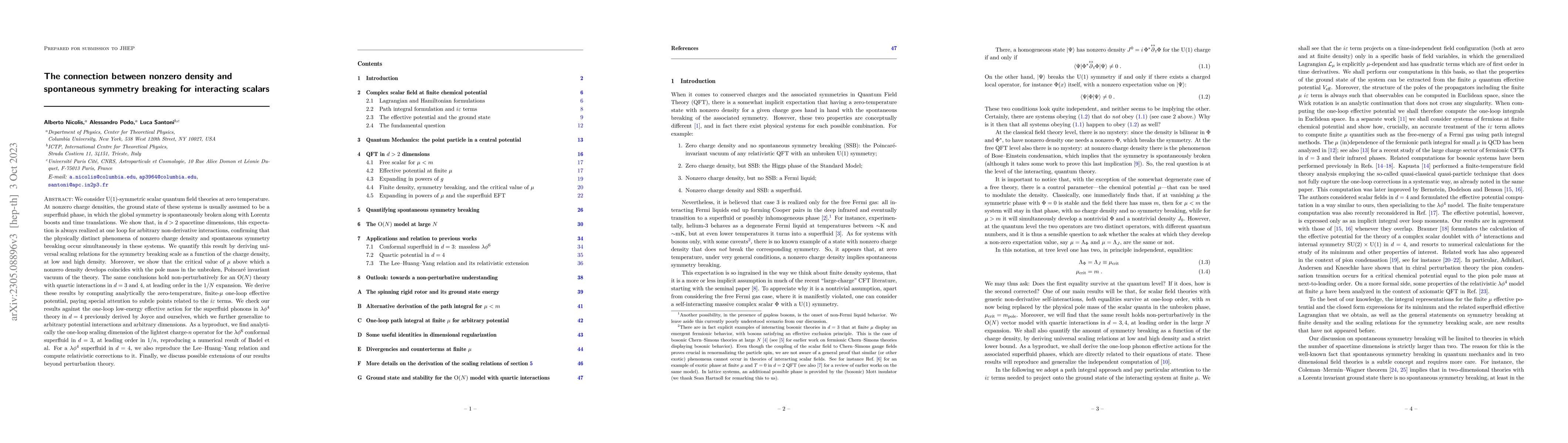 Thumbnail for The connection between nonzero density and spontaneous symmetry breaking
  for interacting scalars