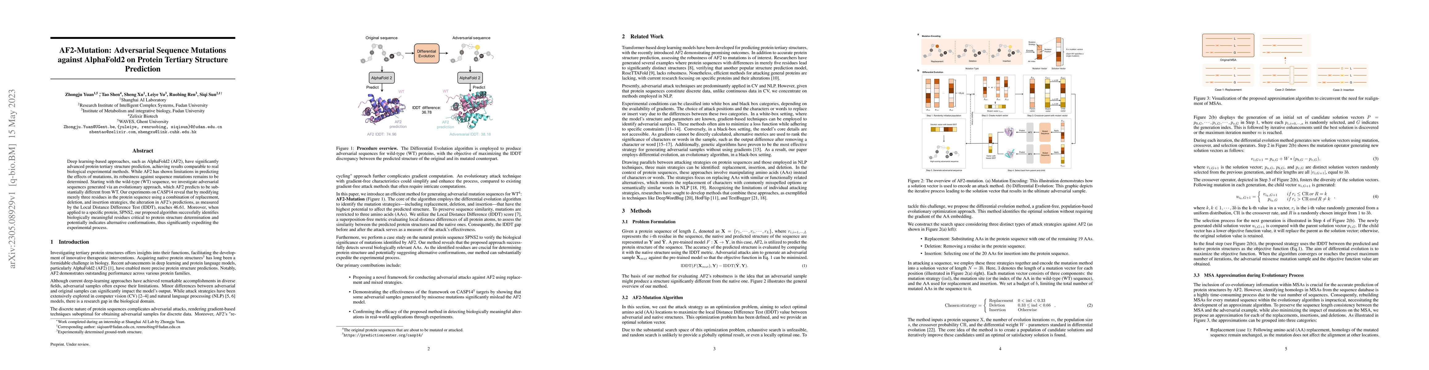 Thumbnail for AF2-Mutation: Adversarial Sequence Mutations against AlphaFold2 on
  Protein Tertiary Structure Prediction