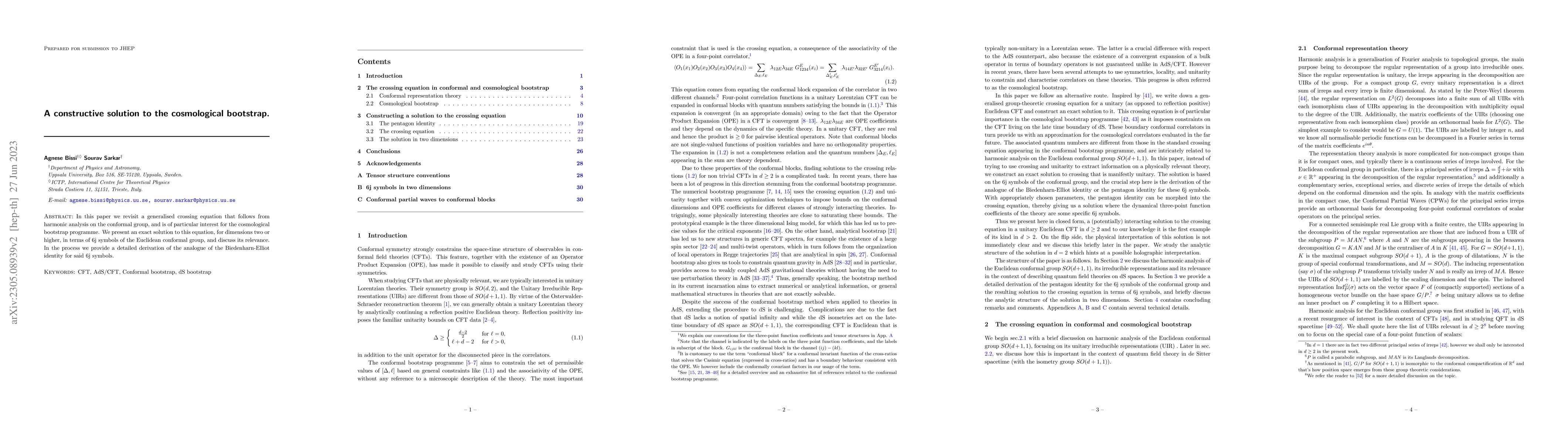 Thumbnail for A constructive solution to the cosmological bootstrap