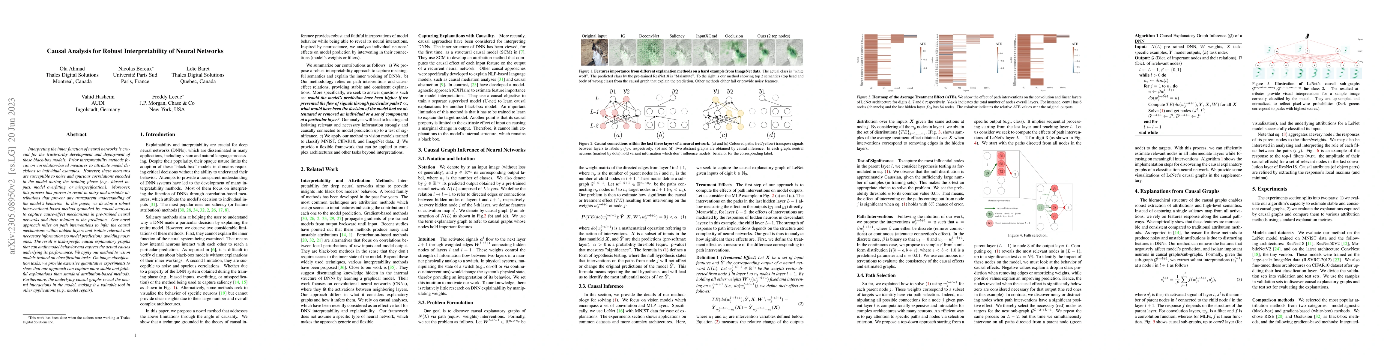 Thumbnail for Causal Analysis for Robust Interpretability of Neural Networks