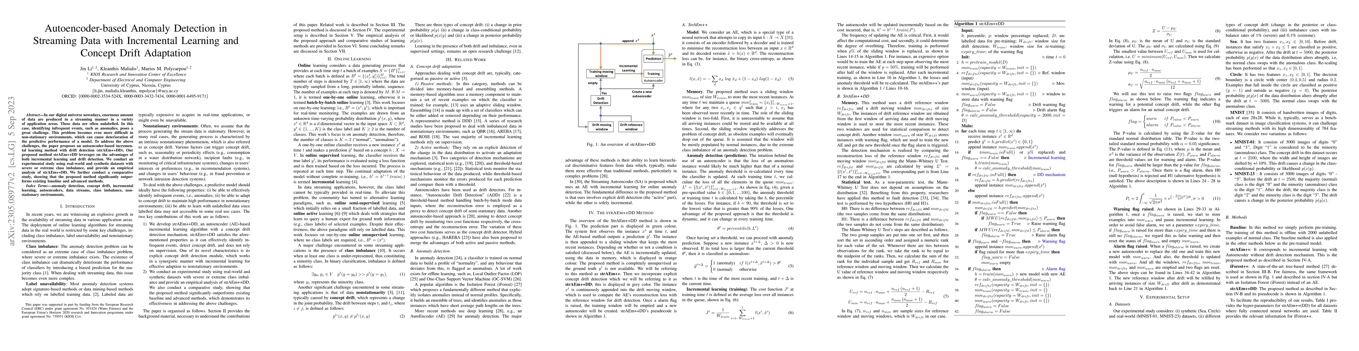 Thumbnail for Autoencoder-based Anomaly Detection in Streaming Data with Incremental
  Learning and Concept Drift Adaptation