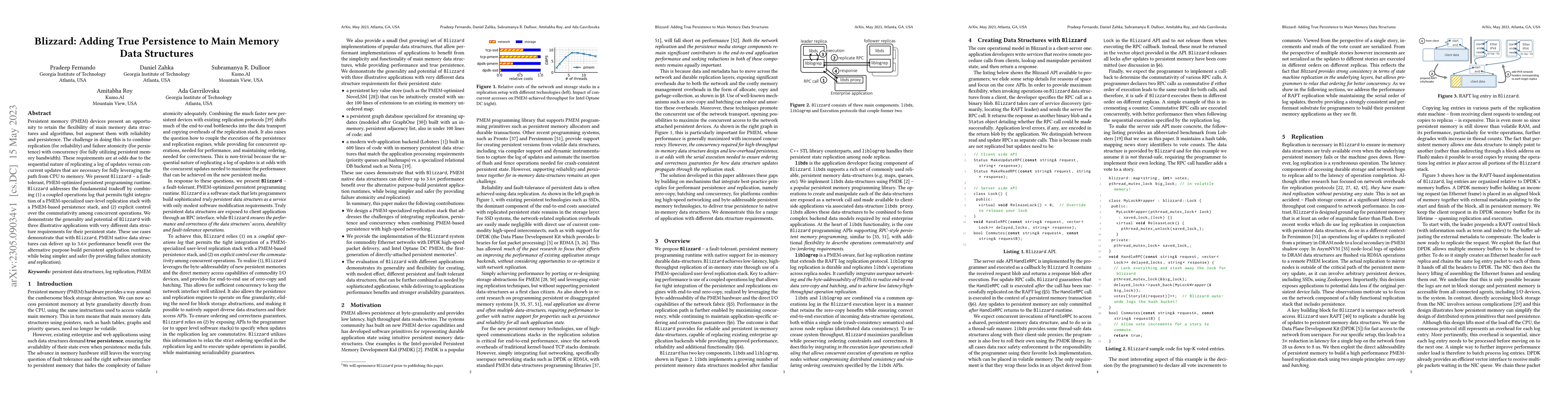 Thumbnail for Blizzard: Adding True Persistence to Main Memory Data Structures