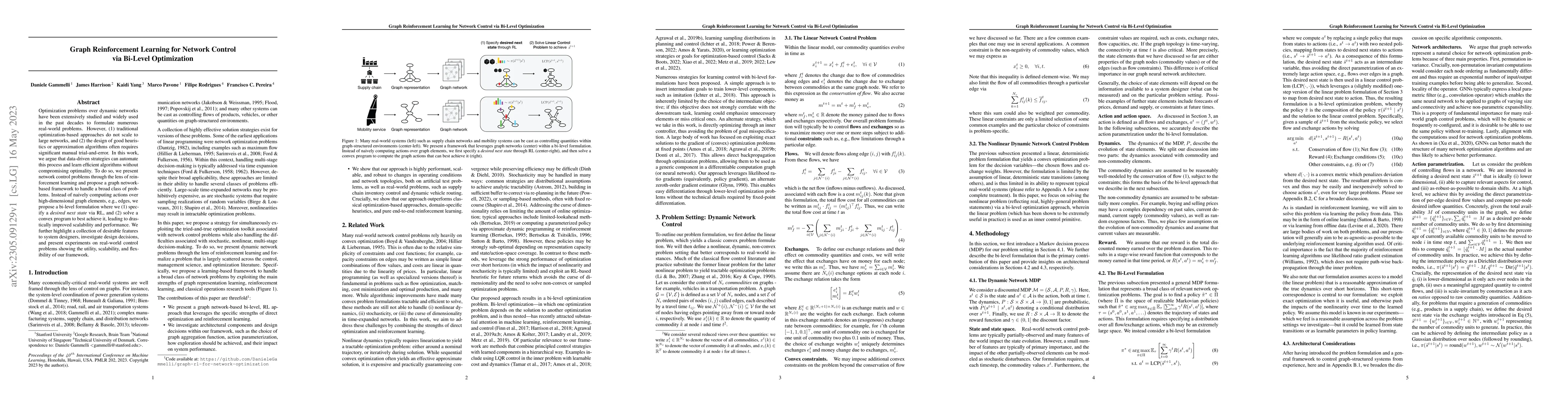 Thumbnail for Graph Reinforcement Learning for Network Control via Bi-Level
  Optimization