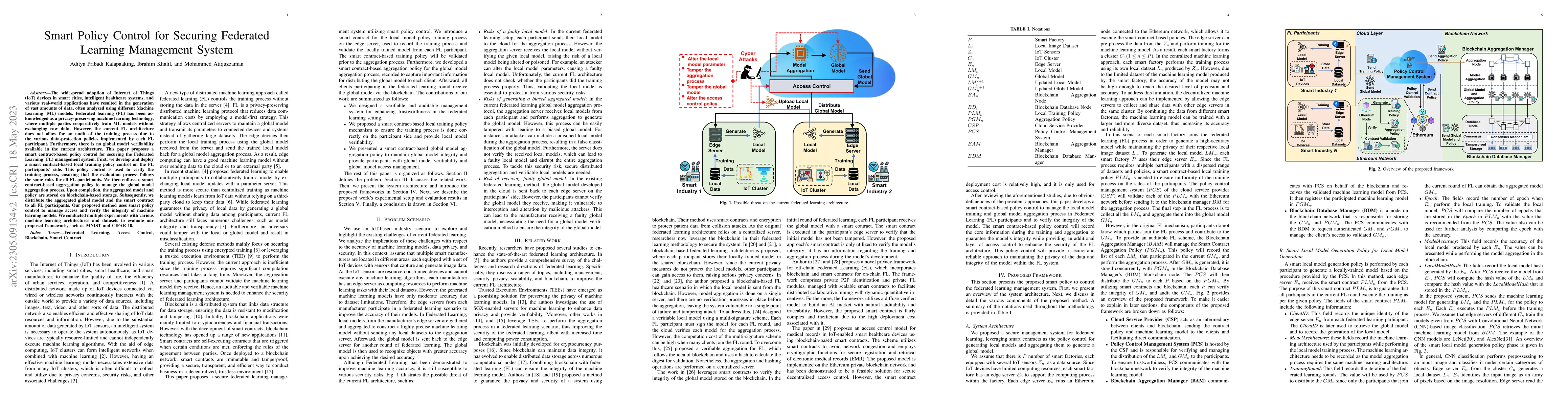 Thumbnail for Smart Policy Control for Securing Federated Learning Management System