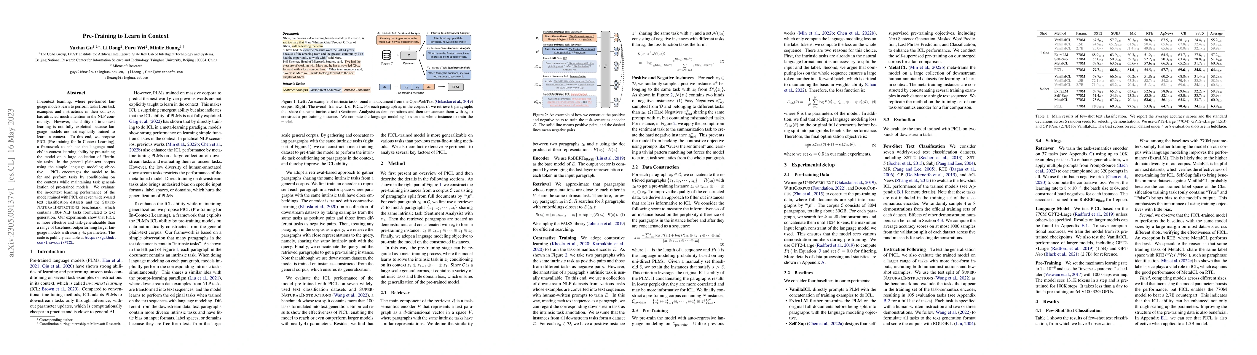 Thumbnail for Pre-Training to Learn in Context