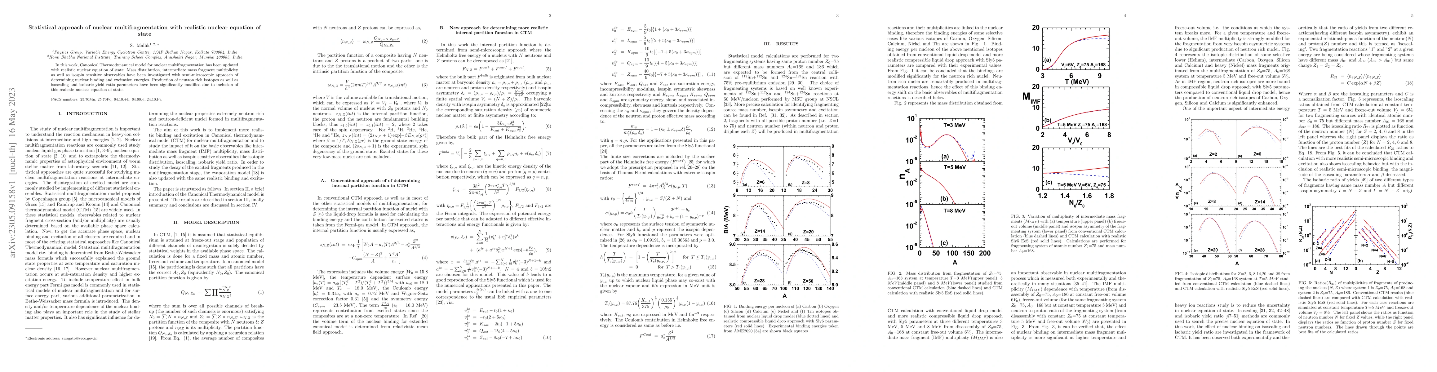 Thumbnail for Statistical approach of nuclear multifragmentation with realistic
  nuclear equation of state