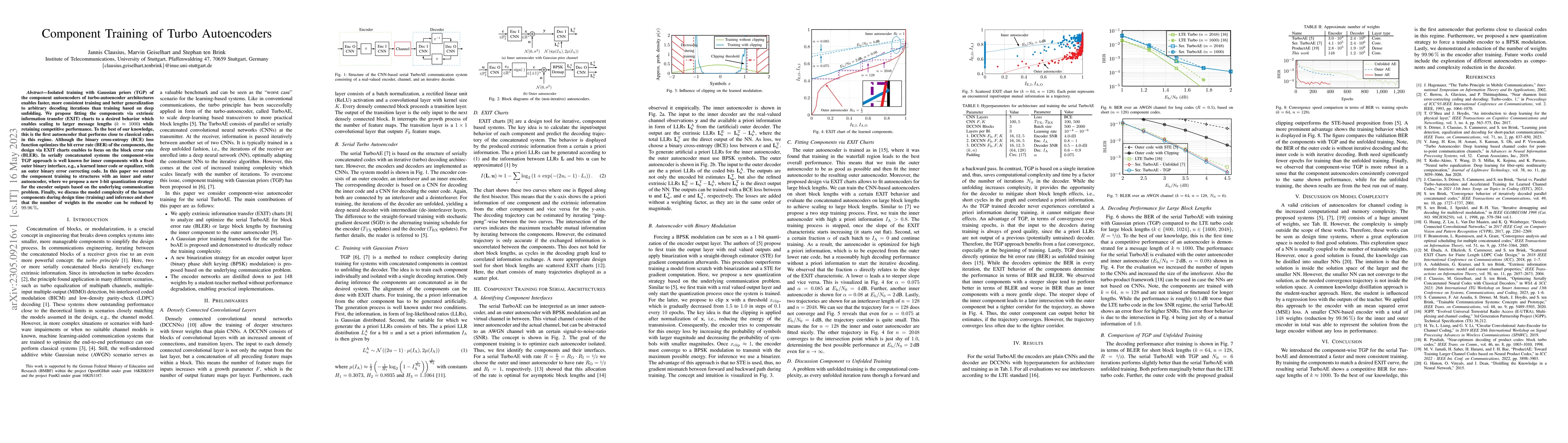 Thumbnail for Component Training of Turbo Autoencoders