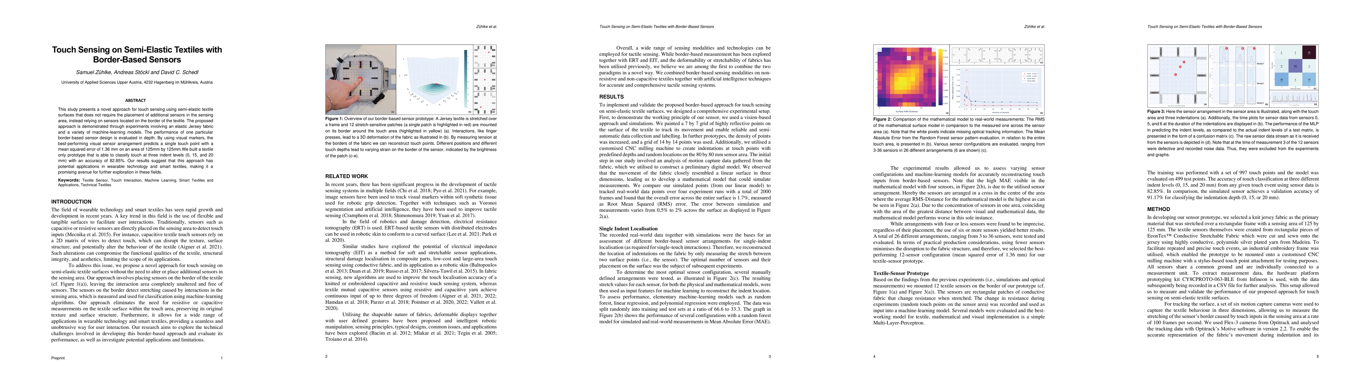 Thumbnail for Touch Sensing on Semi-Elastic Textiles with Border-Based Sensors