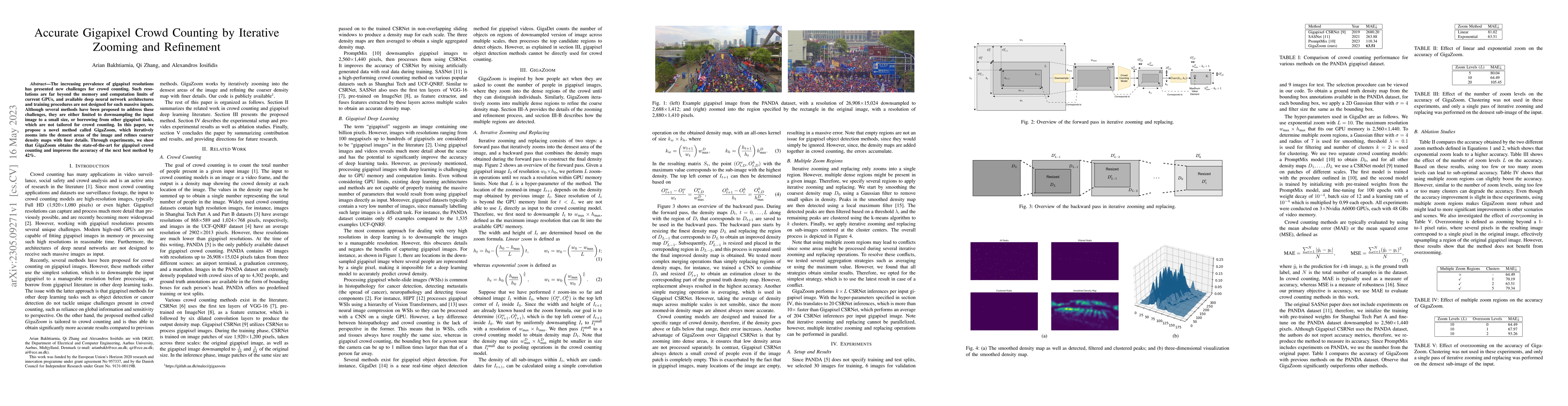 Thumbnail for Accurate Gigapixel Crowd Counting by Iterative Zooming and Refinement