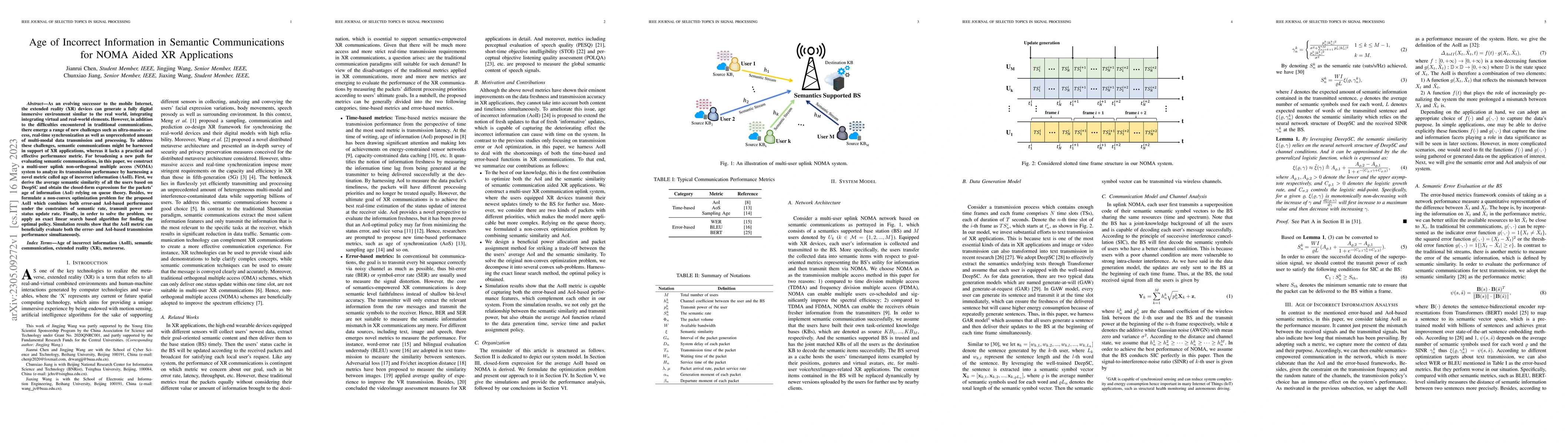 Thumbnail for Age of Incorrect Information in Semantic Communications for NOMA Aided
  XR Applications