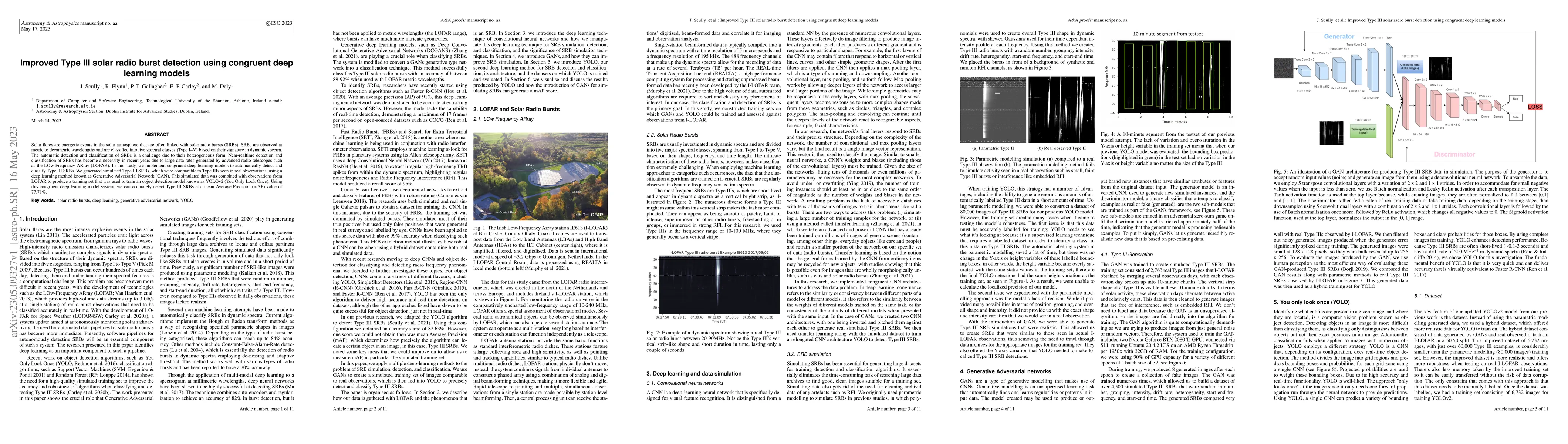 Thumbnail for Improved Type III solar radio burst detection using congruent deep
  learning models