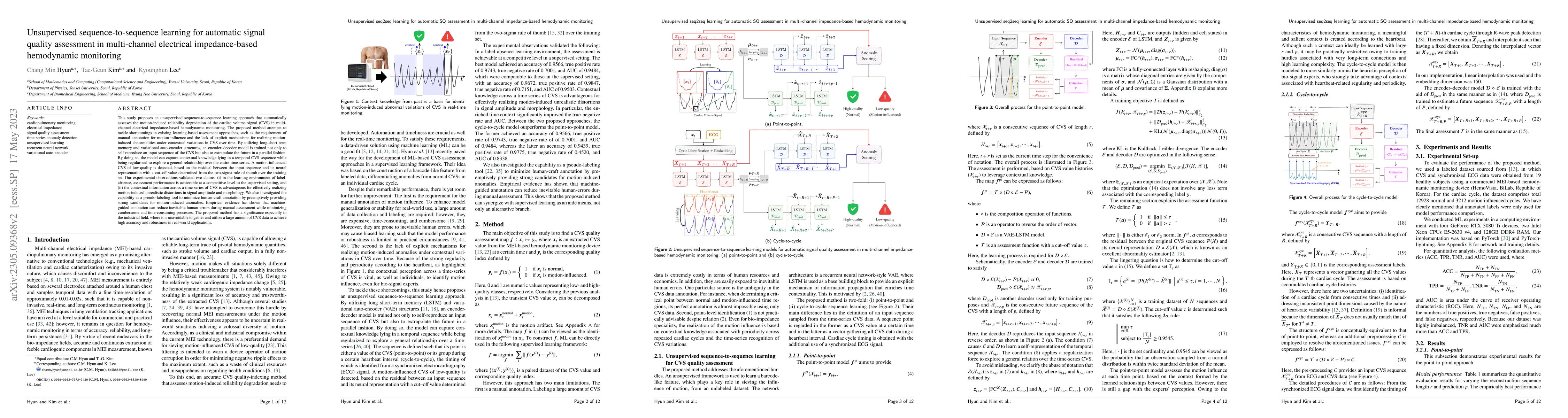 Thumbnail for Unsupervised sequence-to-sequence learning for automatic signal quality
  assessment in multi-channel electrical impedance-based hemodynamic monitoring