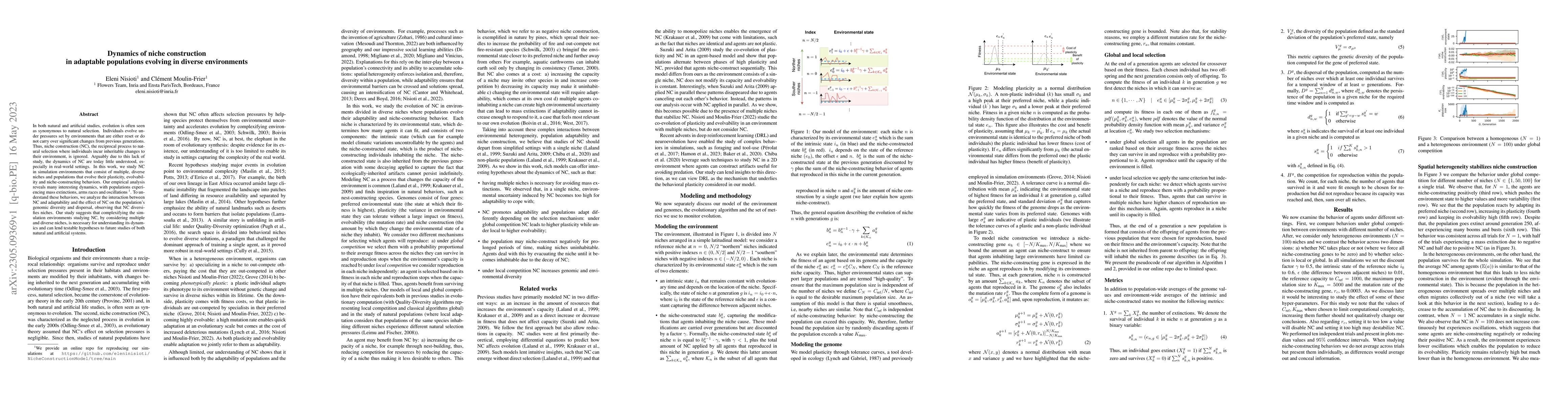 Thumbnail for Dynamics of niche construction in adaptable populations evolving in
  diverse environments