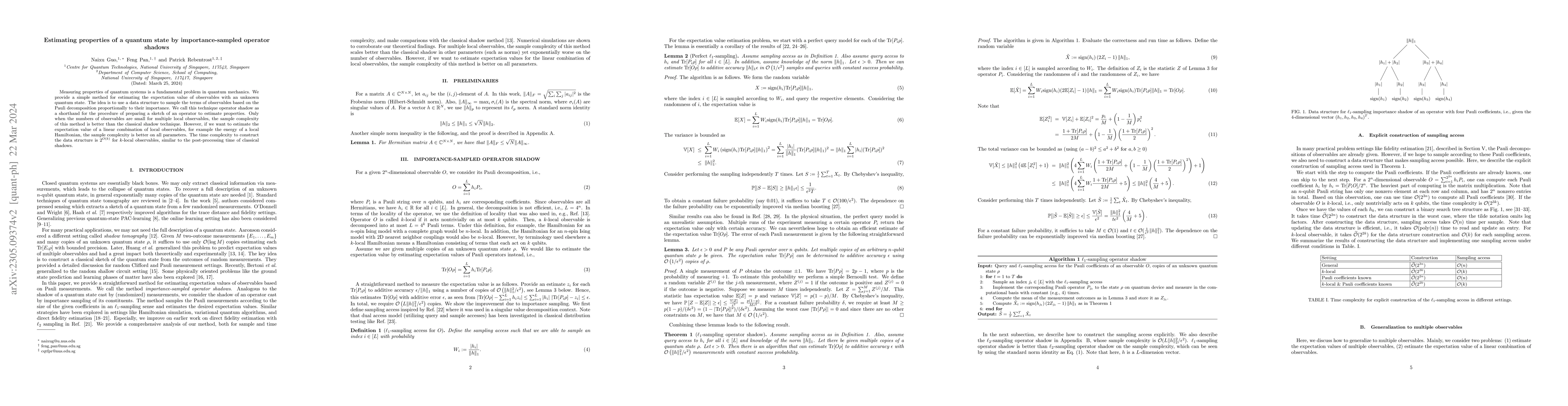 Thumbnail for Estimating properties of a quantum state by importance-sampled operator
  shadows