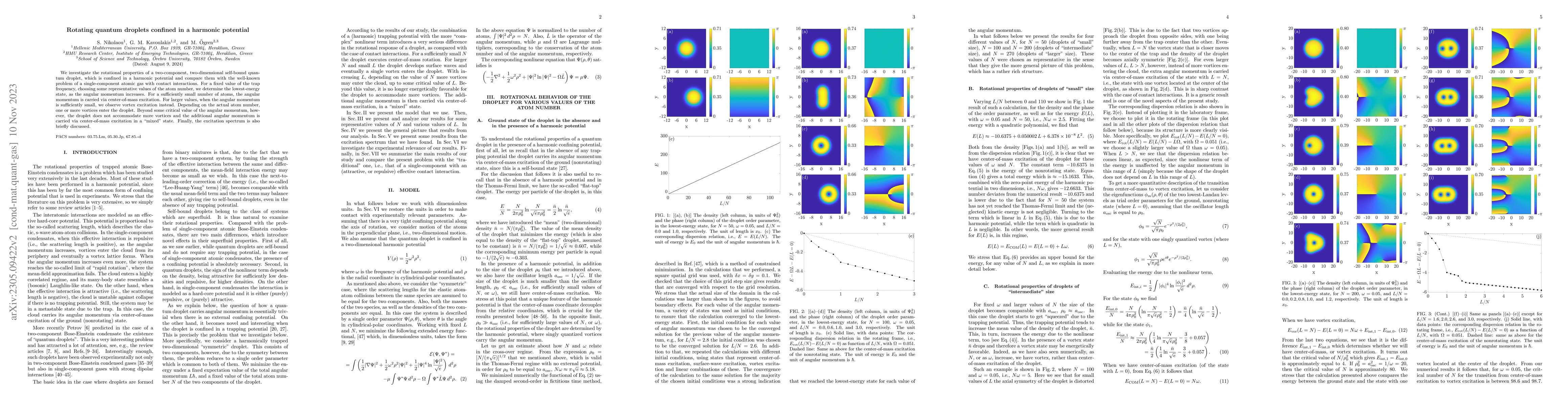 Thumbnail for Rotating quantum droplets confined in a harmonic potential