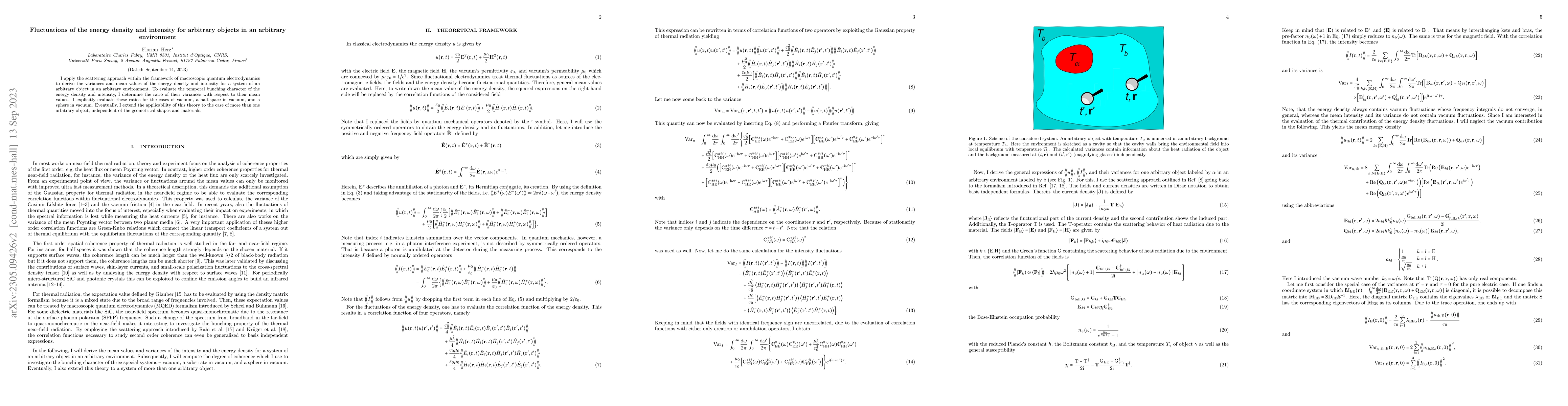 Thumbnail for Fluctuations of the energy density and intensity for arbitrary objects
  in an arbitrary environment