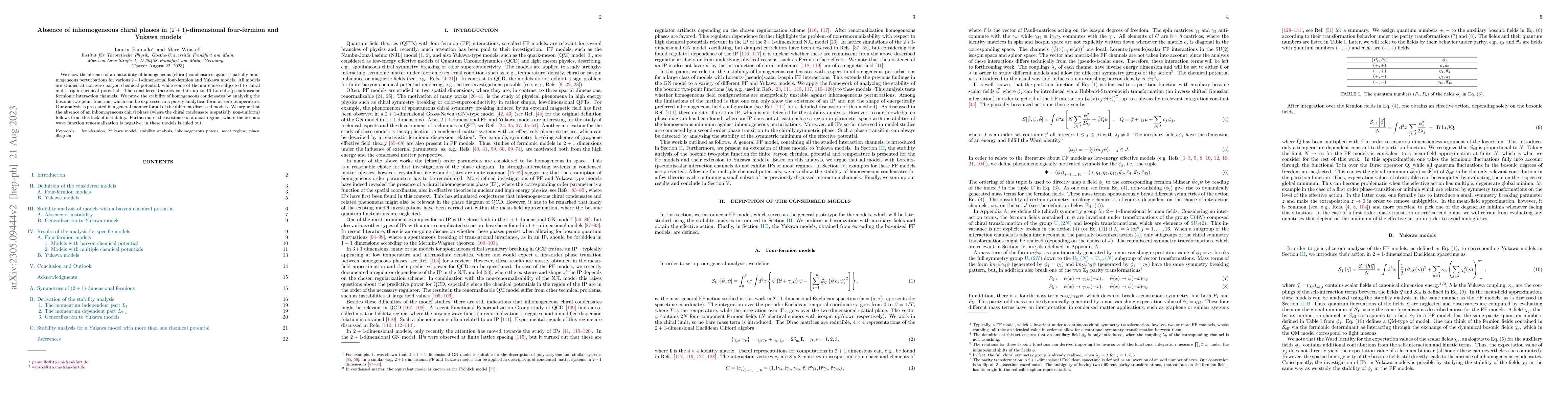 Thumbnail for Absence of inhomogeneous chiral phases in 2+1-dimensional four-fermion
  and Yukawa models