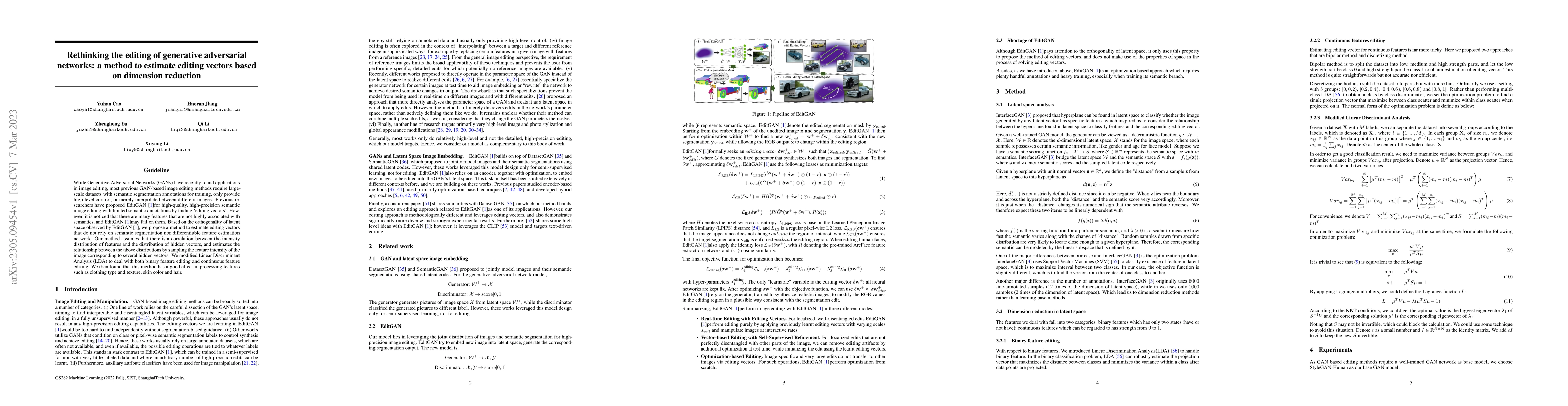 Thumbnail for Rethinking the editing of generative adversarial networks: a method to
  estimate editing vectors based on dimension reduction