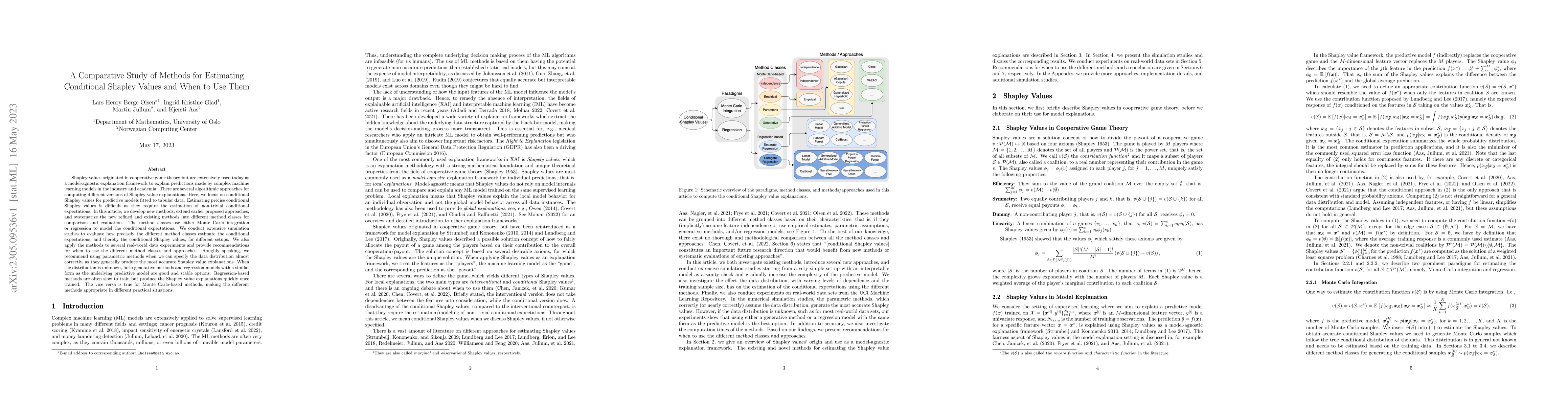 Thumbnail for A Comparative Study of Methods for Estimating Conditional Shapley Values
  and When to Use Them