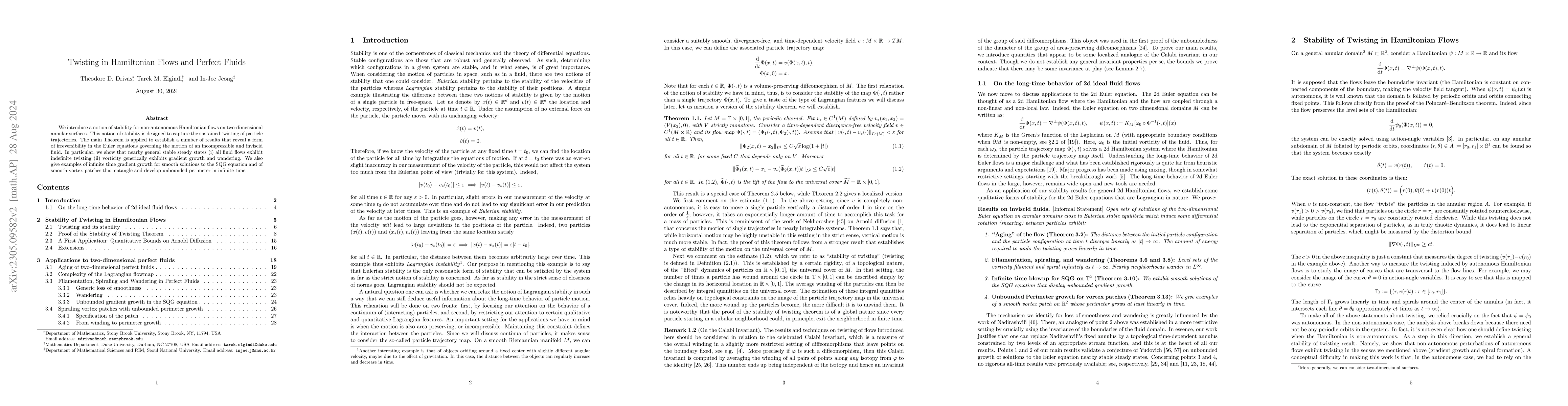 Thumbnail for Twisting in Hamiltonian Flows and Perfect Fluids