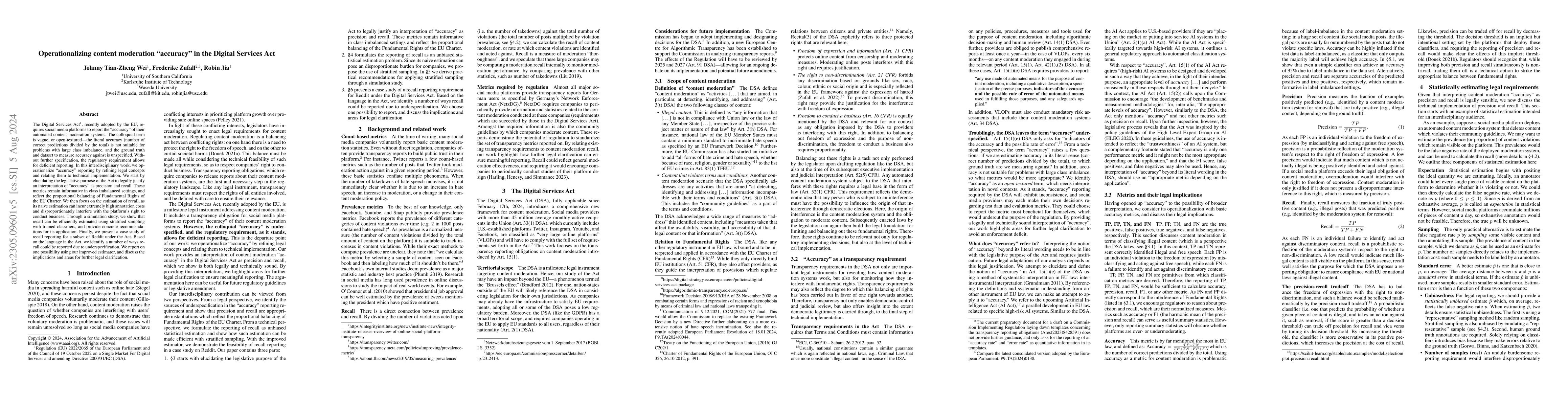 Thumbnail for Operationalizing content moderation "accuracy" in the Digital Services
  Act
