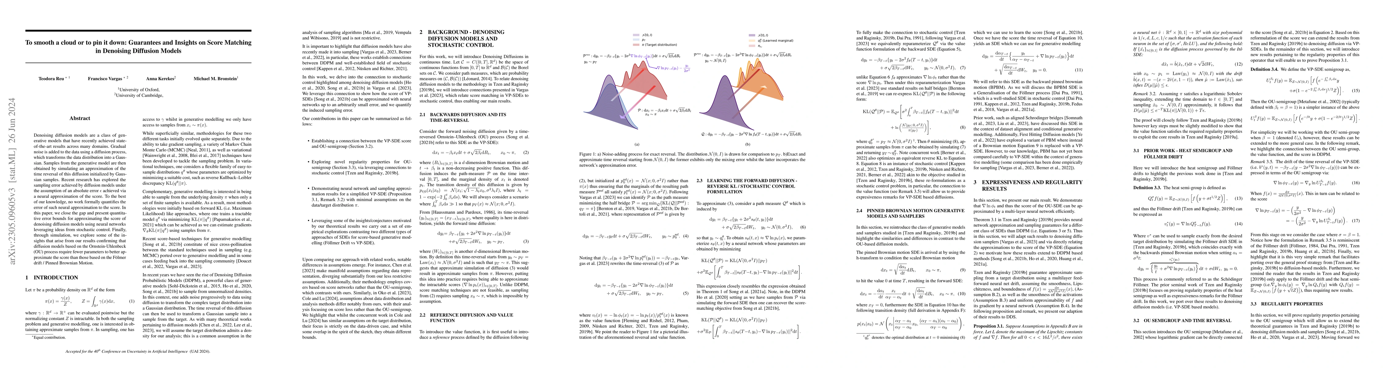 Thumbnail for To smooth a cloud or to pin it down: Guarantees and Insights on Score
  Matching in Denoising Diffusion Models