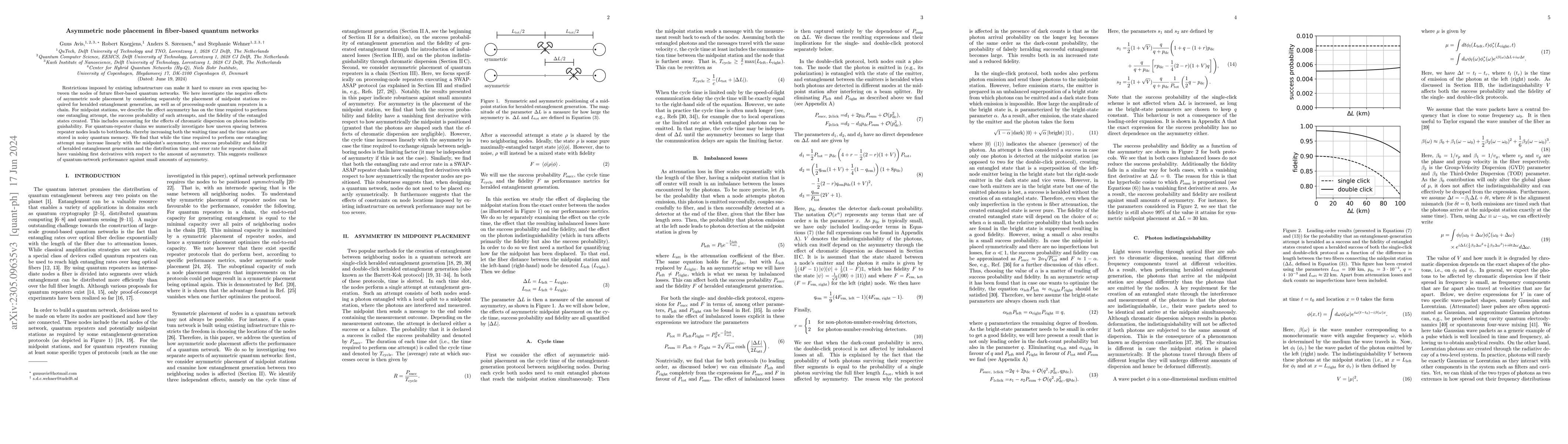 Thumbnail for Asymmetric node placement in fiber-based quantum networks