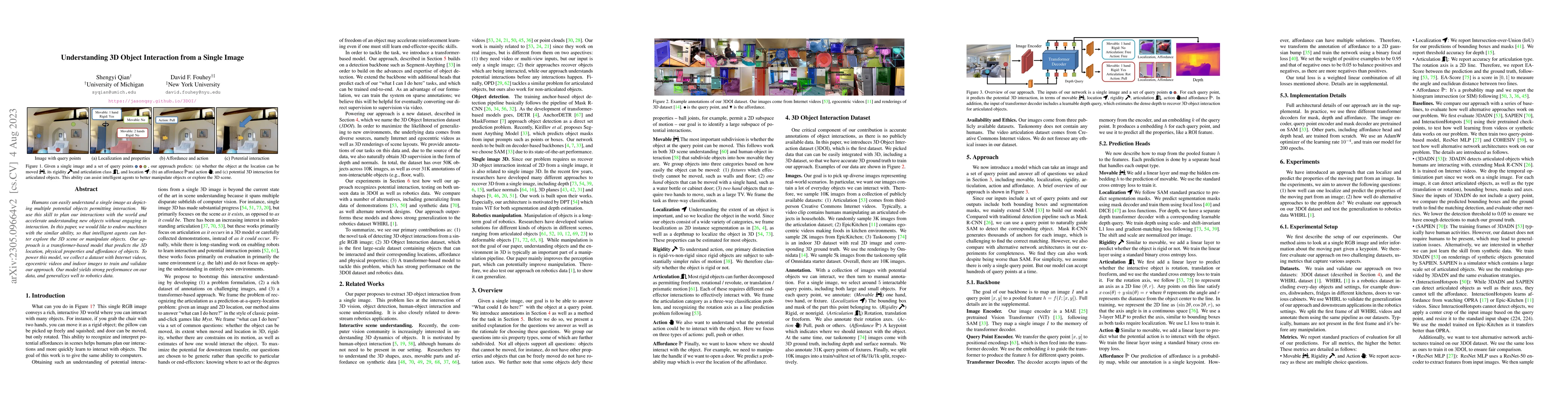 Thumbnail for Understanding 3D Object Interaction from a Single Image