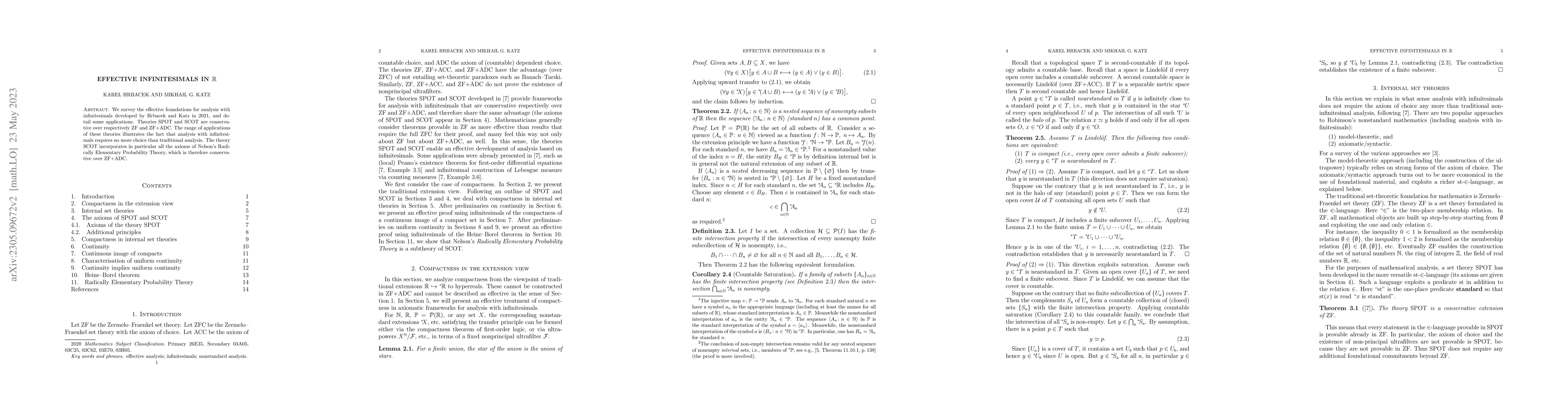 Thumbnail for Effective infinitesimals in R