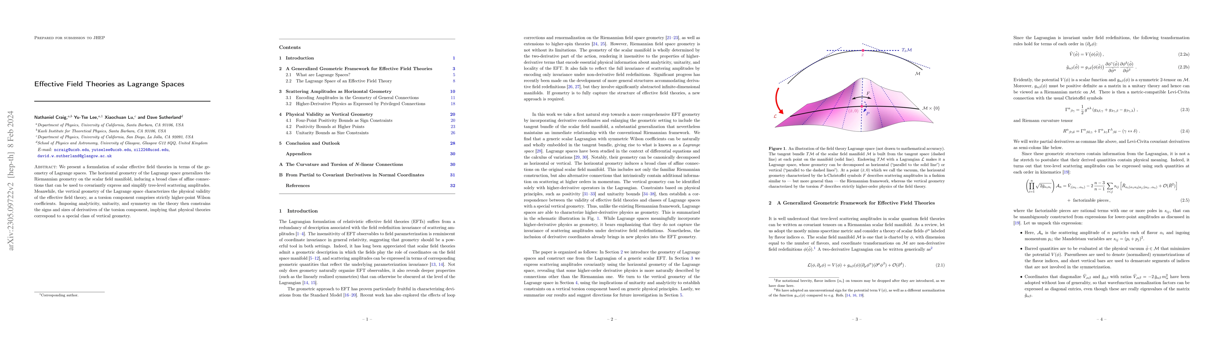 Thumbnail for Effective Field Theories as Lagrange Spaces