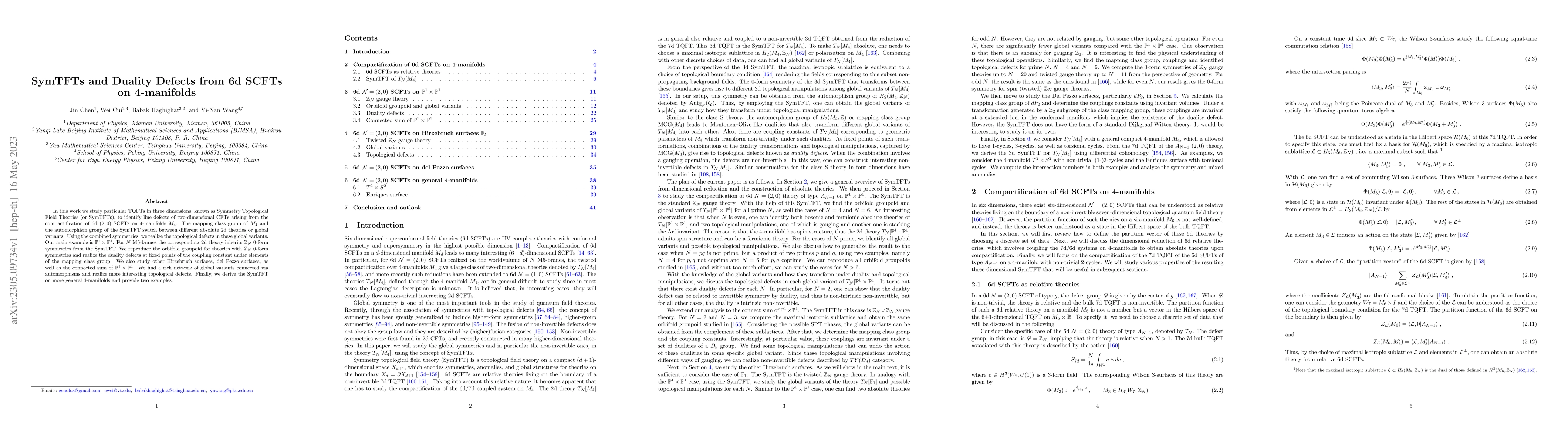 Thumbnail for SymTFTs and Duality Defects from 6d SCFTs on 4-manifolds