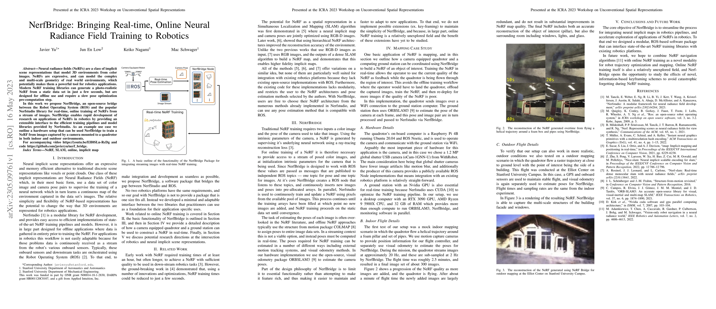 Thumbnail for NerfBridge: Bringing Real-time, Online Neural Radiance Field Training to
  Robotics