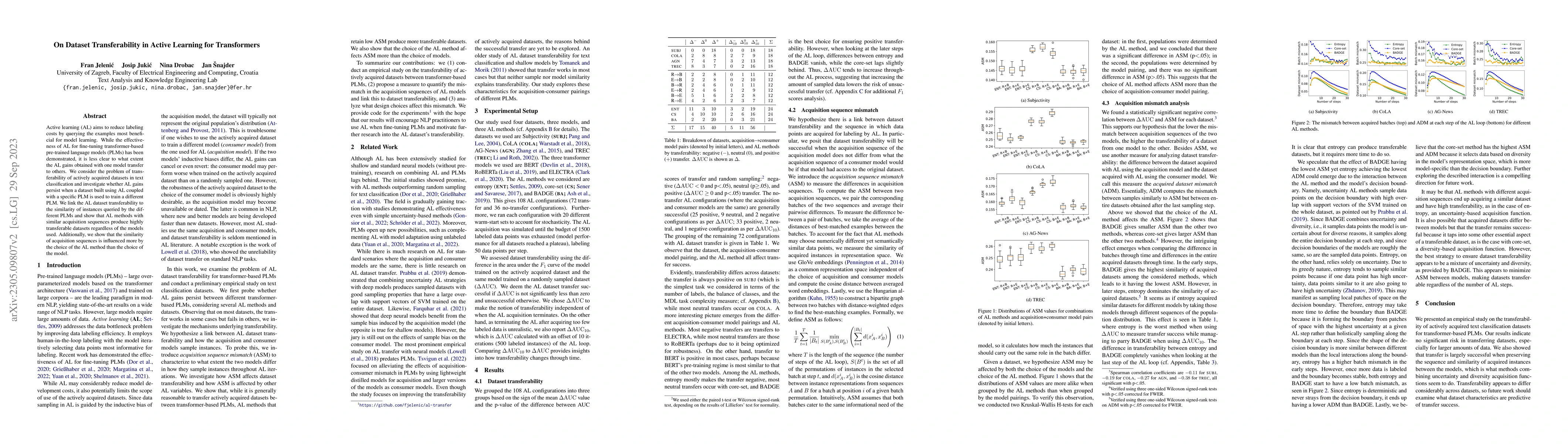 Thumbnail for On Dataset Transferability in Active Learning for Transformers