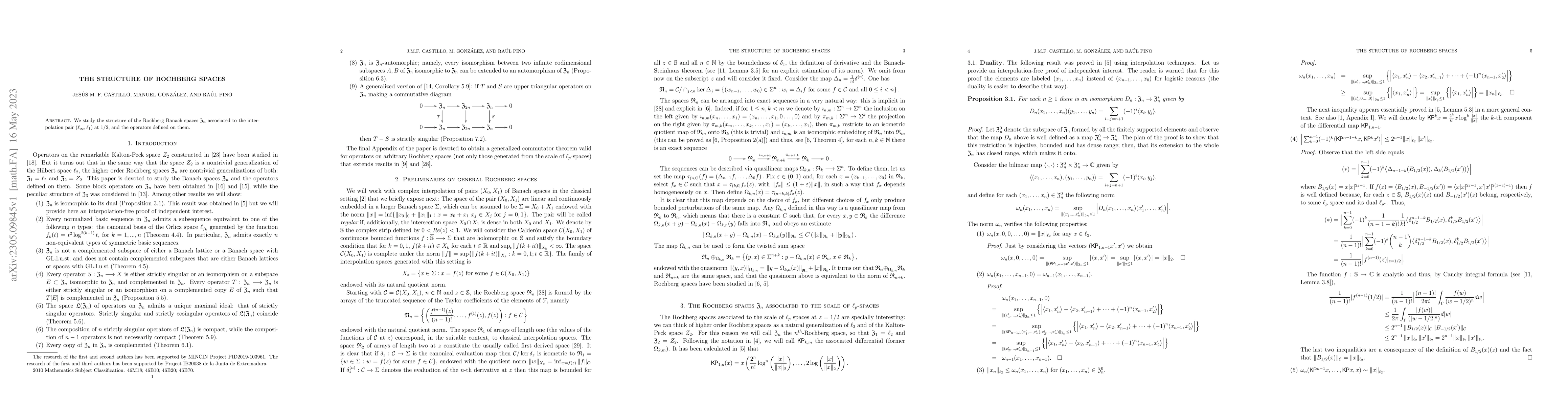 Thumbnail for The structure of Rochberg spaces