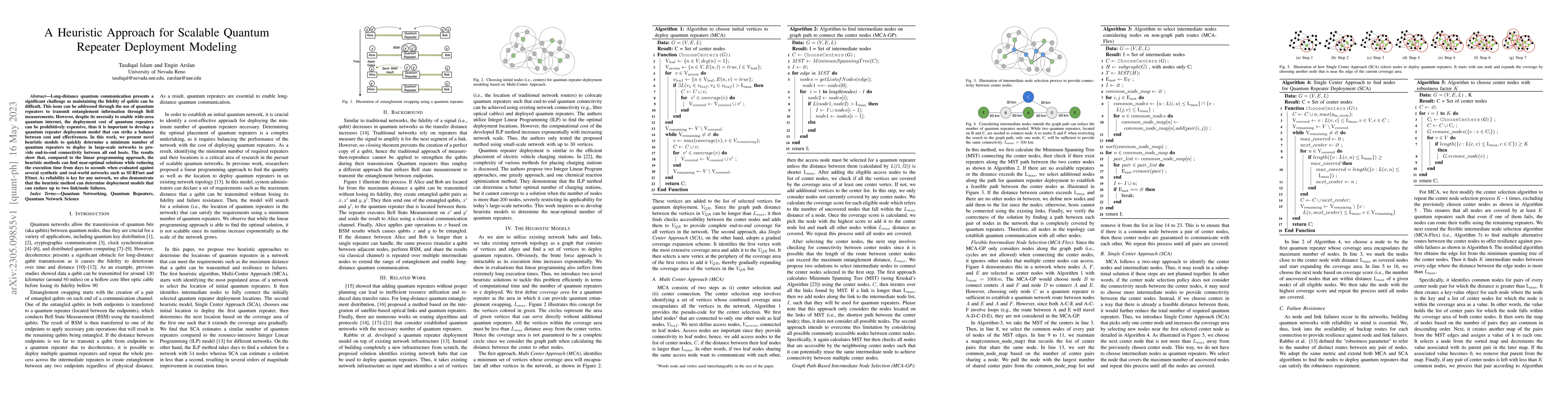 Thumbnail for Scalable Quantum Repeater Deployment Modeling