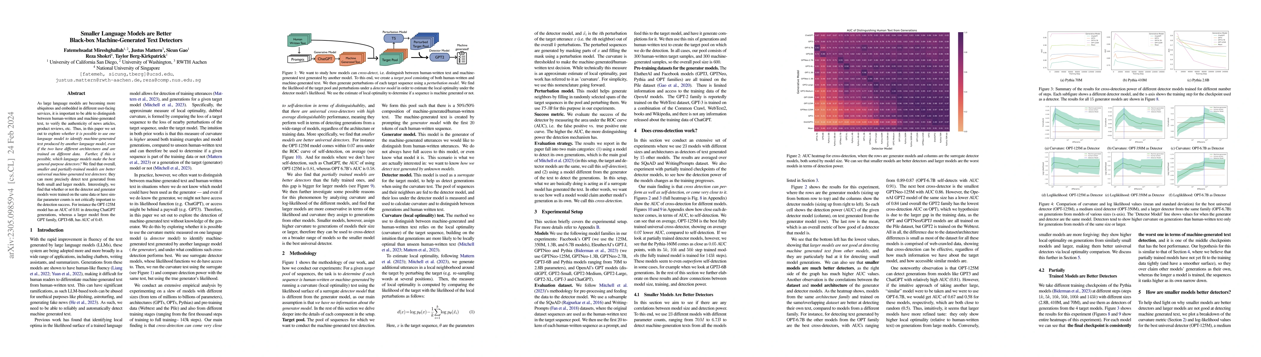 Thumbnail for Smaller Language Models are Better Black-box Machine-Generated Text
  Detectors