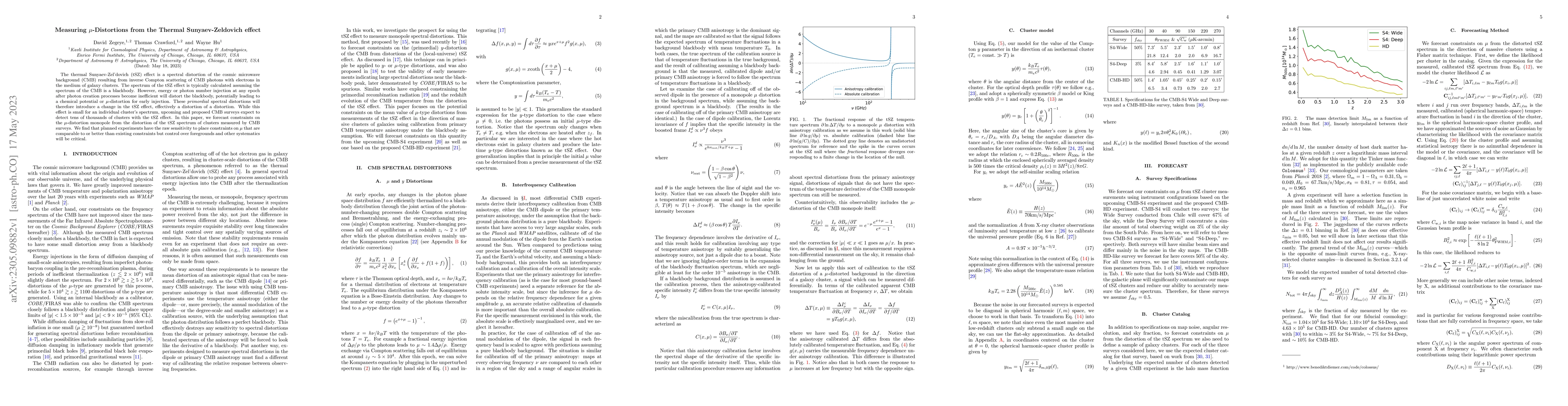 Thumbnail for Measuring $\mu$-Distortions from the Thermal Sunyaev-Zeldovich effect