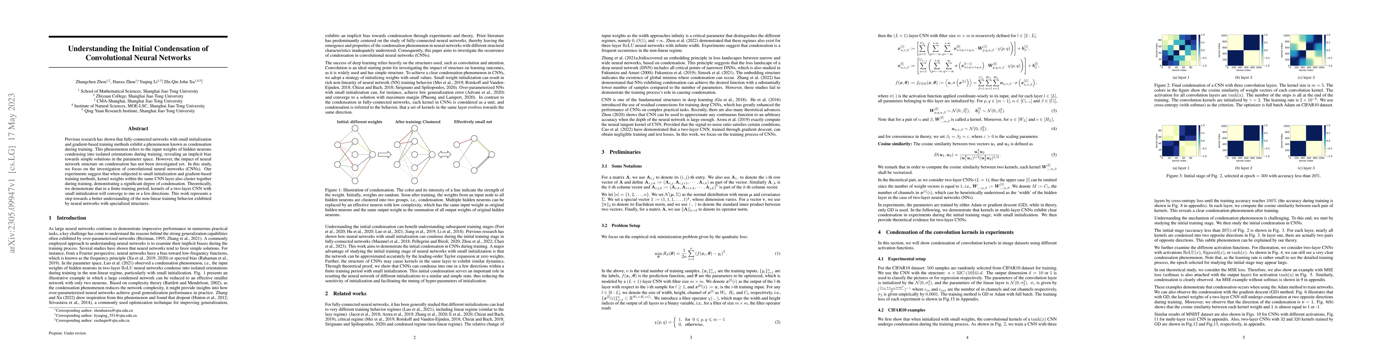 Thumbnail for Understanding the Initial Condensation of Convolutional Neural Networks