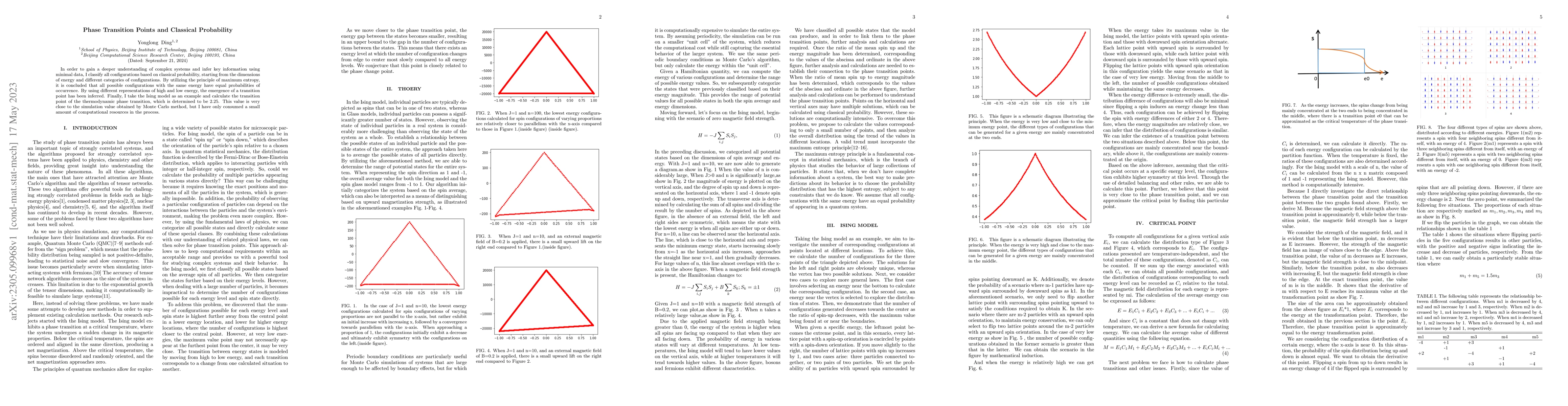 Thumbnail for Phase Transition Points and Classical Probability