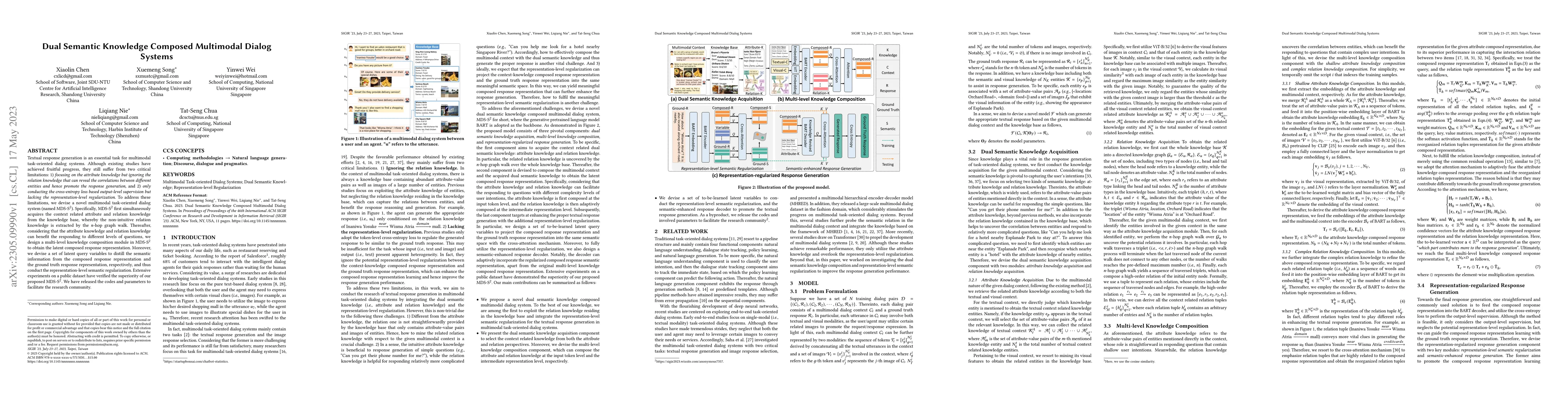 Thumbnail for Dual Semantic Knowledge Composed Multimodal Dialog Systems