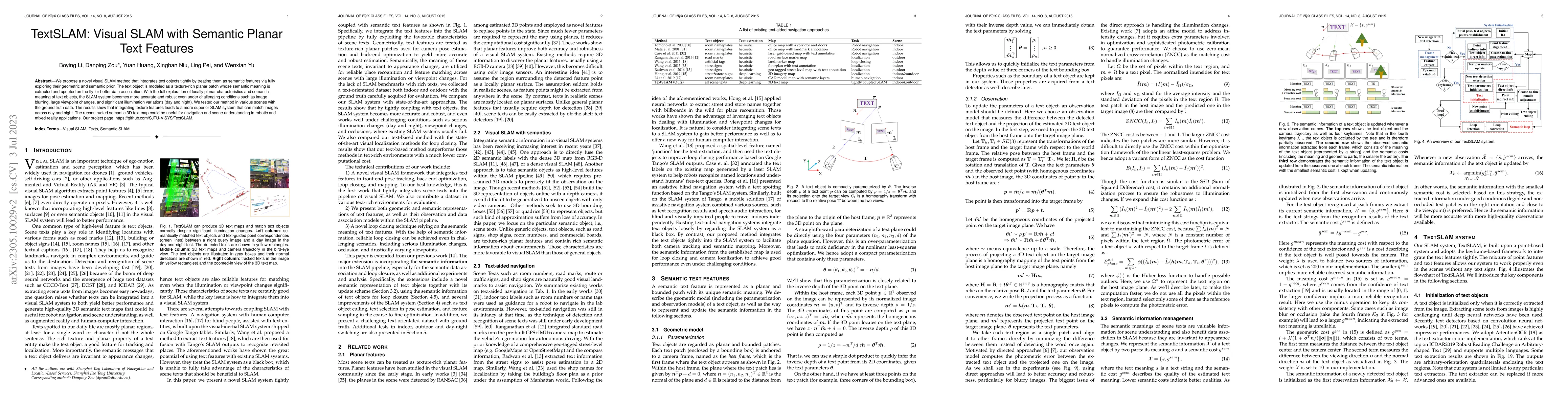 Thumbnail for TextSLAM: Visual SLAM with Semantic Planar Text Features