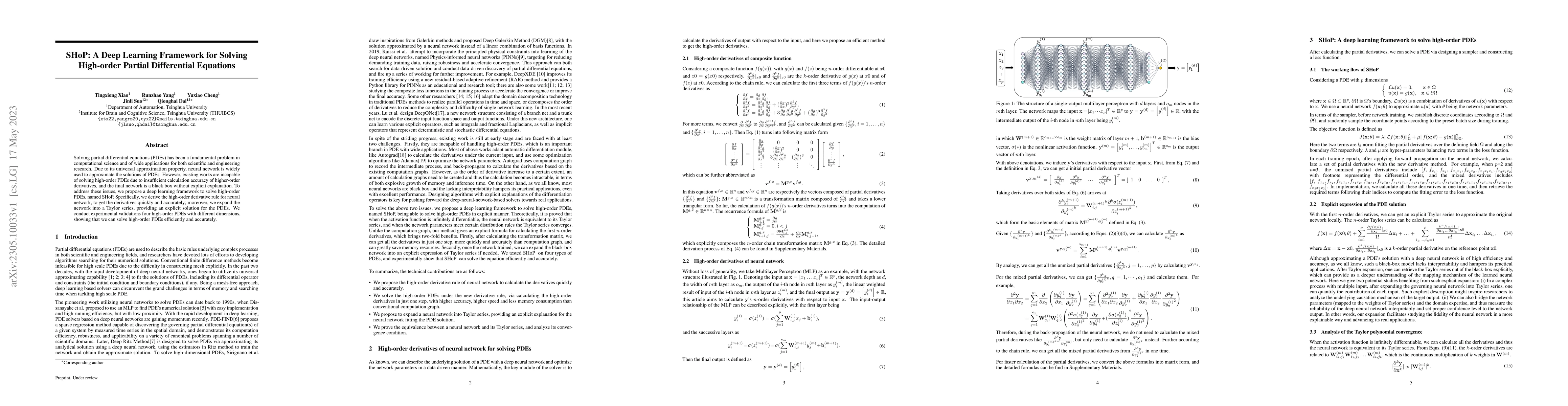 Thumbnail for SHoP: A Deep Learning Framework for Solving High-order Partial
  Differential Equations