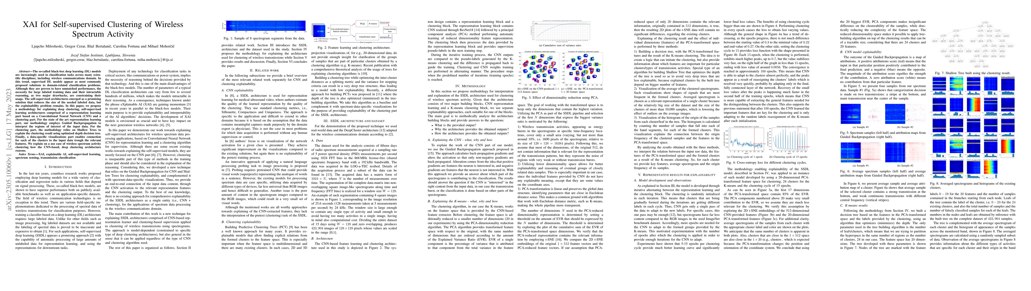 Thumbnail for XAI for Self-supervised Clustering of Wireless Spectrum Activity