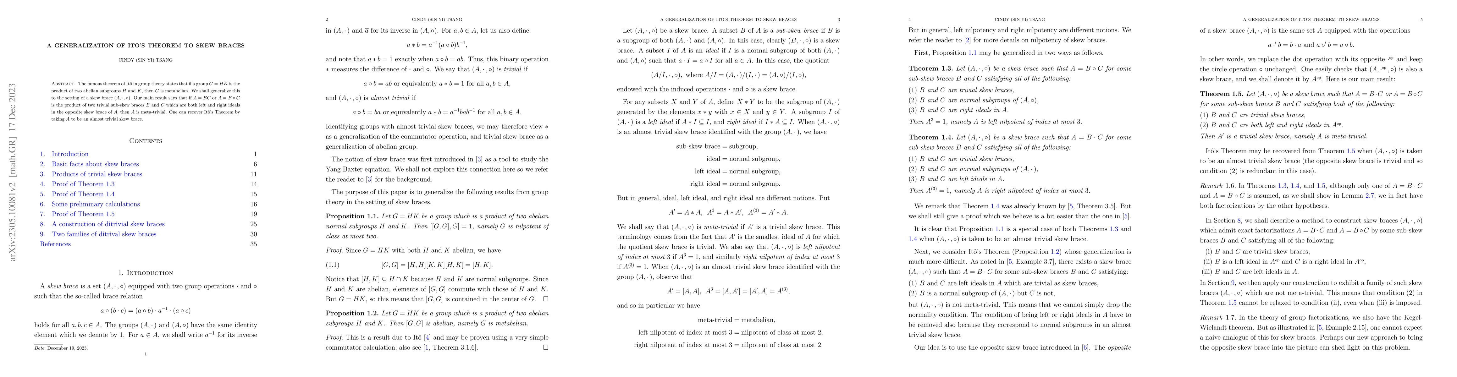 Thumbnail for A generalization of Ito's theorem to skew braces